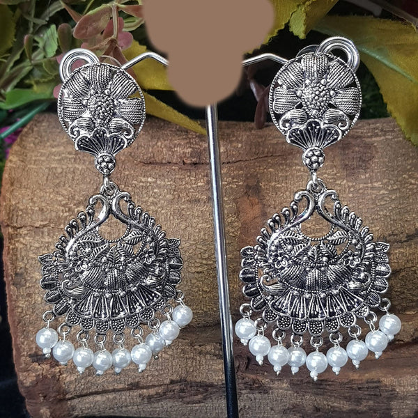 Shreeji Oxidized Plated Dangler Earrings - 10101018SL