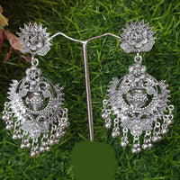 Shreeji Oxidized Plated Dangler Earrings - 10101021SL