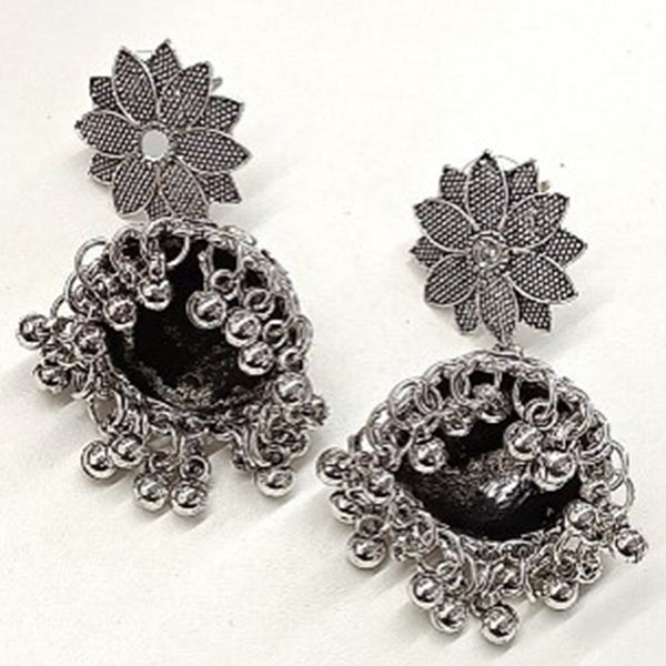 Matchit Oxidised Plated Jhumkis Earrings - JW-10101036OX