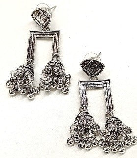 Bhavi Oxidised Plated Dangler Earrings