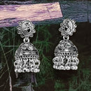 Bhavi Jewels Oxidized Plated Jhumki Earrings