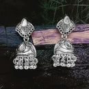 Bhavi Jewels Oxidized Plated Jhumki Earrings