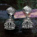 Bhavi Jewels Oxidized Plated Jhumki Earrings