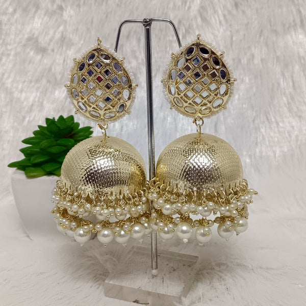 Bhavi Jewels Gold Plated Jhumki Earrings