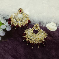 Bhavi Jewels Gold Plated Mirror Dangler Earrings