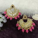 Bhavi Jewels Gold Plated Mirror Dangler Earrings