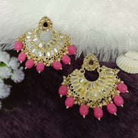 Bhavi Jewels Gold Plated Mirror Dangler Earrings