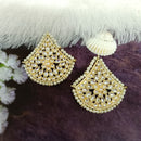 Bhavi Jewels Gold Plated Kundan Stone Dangler Earrings
