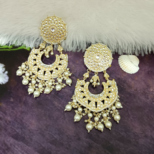 Buy Indian Earrings Tikka Set Jadau Gold Plat Patra/chandbali Indian Pearl  Big Bali Tikka Set/punjabi Indian Jewellery/muslim Jhumki Set Online in  India - Etsy