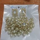 Bhavi Jewels Gold Plated Kundan Stone Dangler Earrings