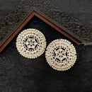 Bhavi Jewels Gold Plated Kundan Stone Stud Earrings
