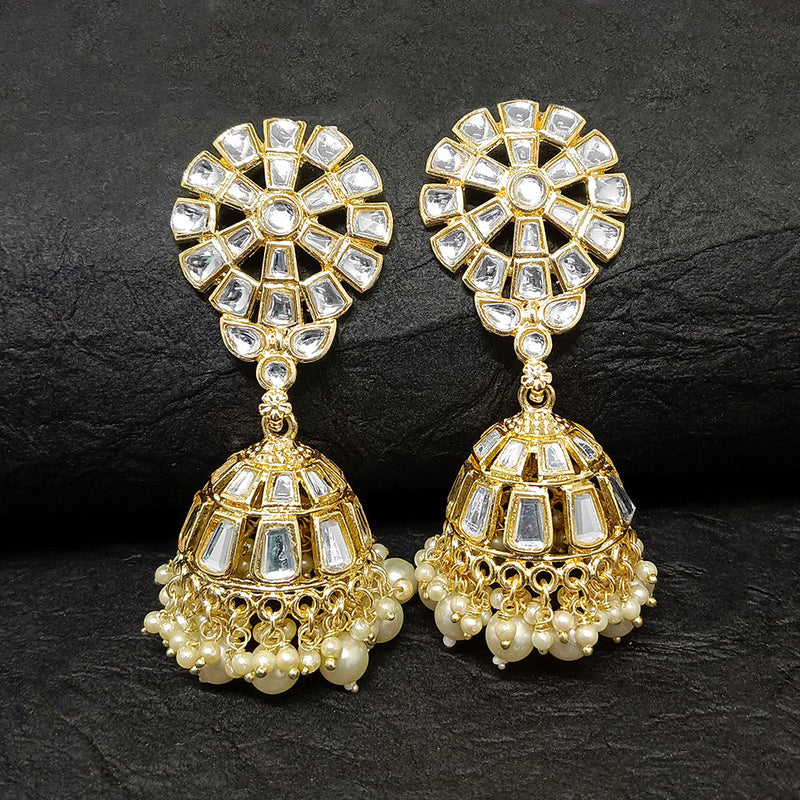 Bhavi Jewels Gold Plated Jhumki Earrings