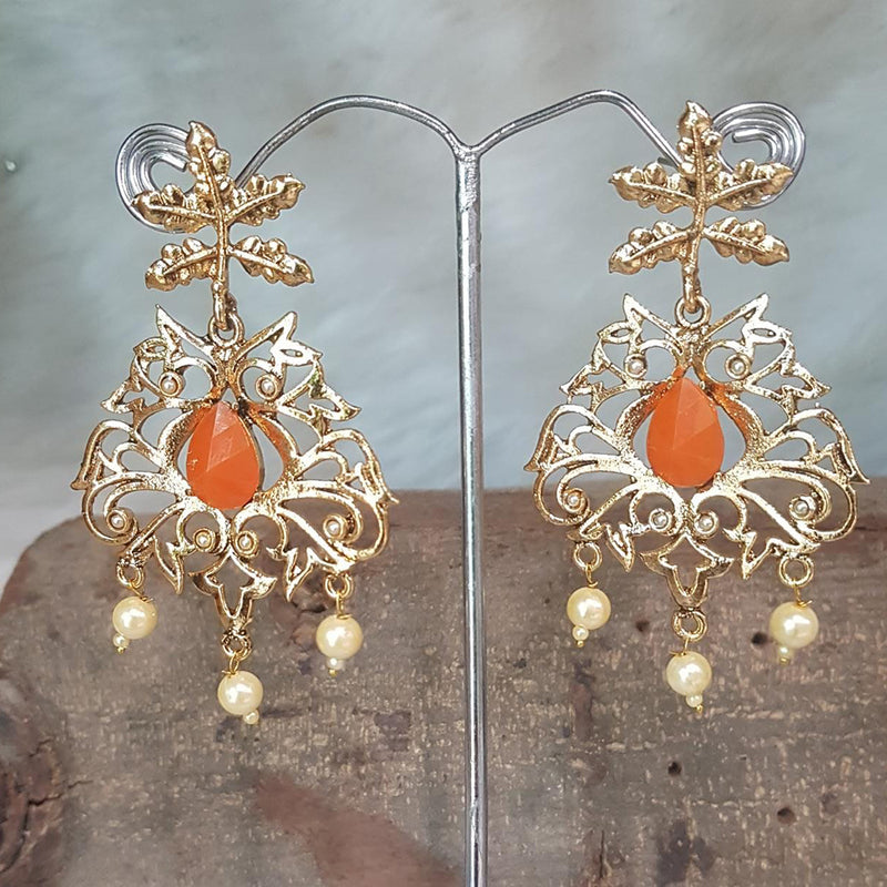 Shreeji Gold Plated Dangler Earrings Earrings