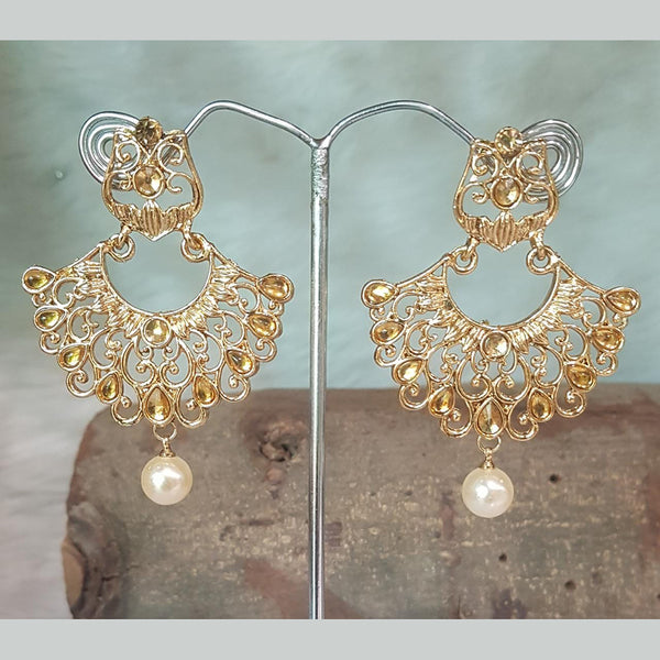 Shreeji Gold Plated Dangler Earrings Earrings