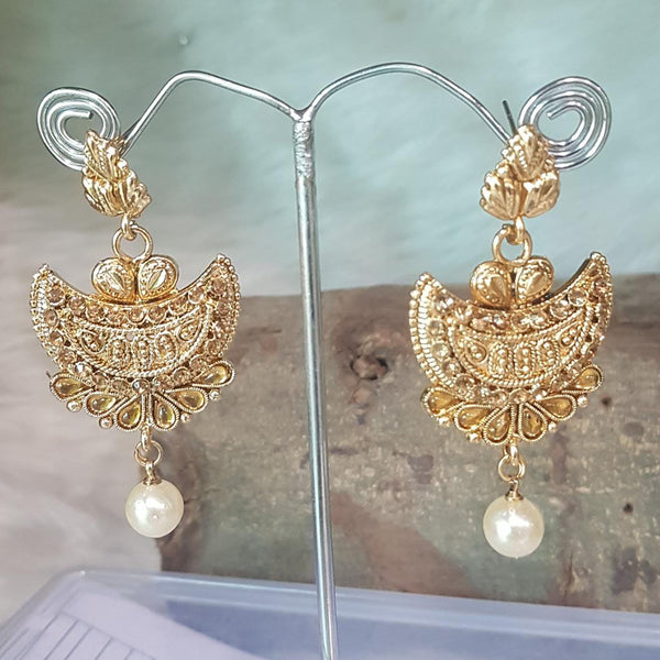 Shreeji Gold Plated Dangler Earrings Earrings