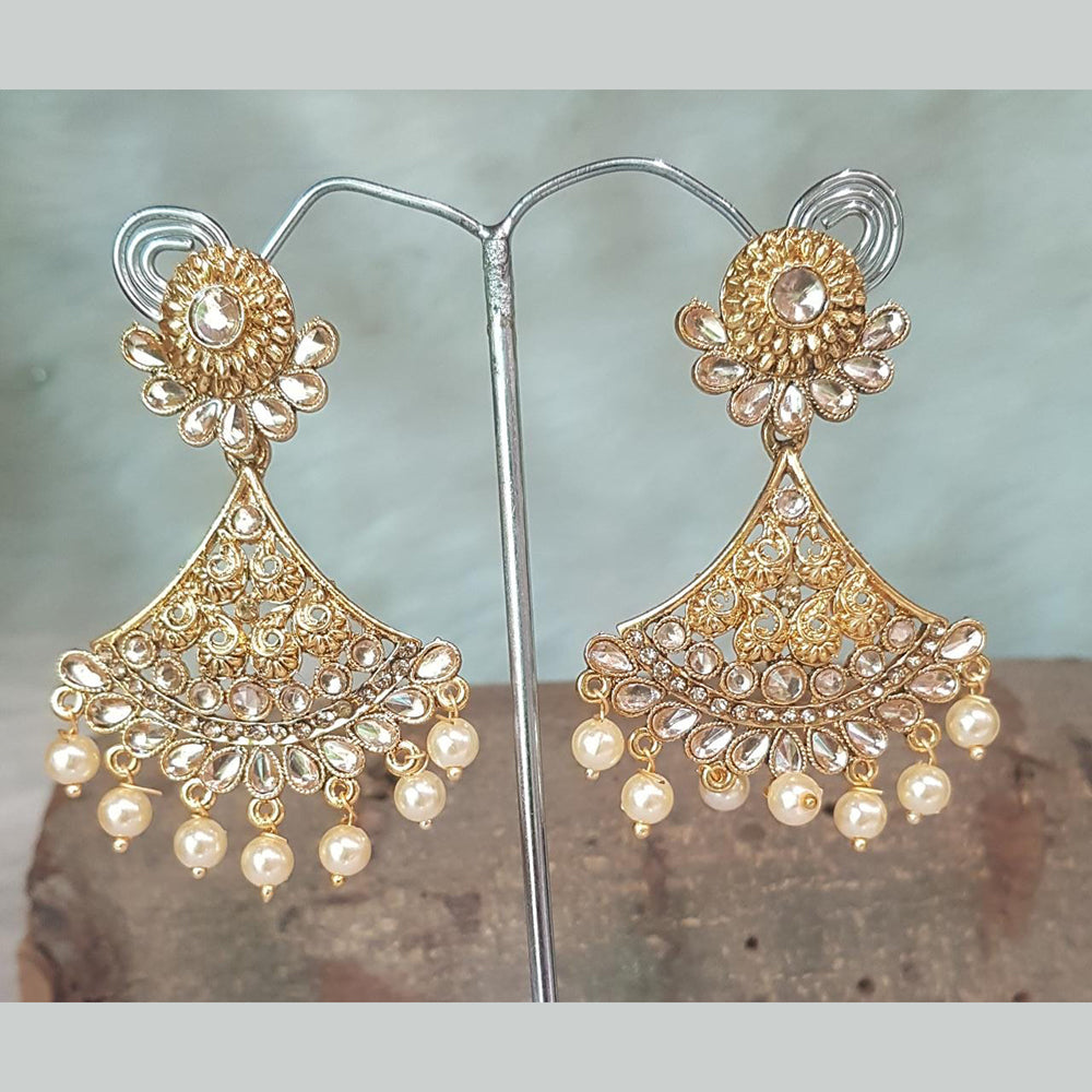 Shreeji Gold Plated Dangler Earrings Earrings