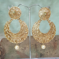 Shreeji Gold Plated Dangler Earrings Earrings