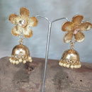 Shreeji Gold Plated Jhumki Earrings