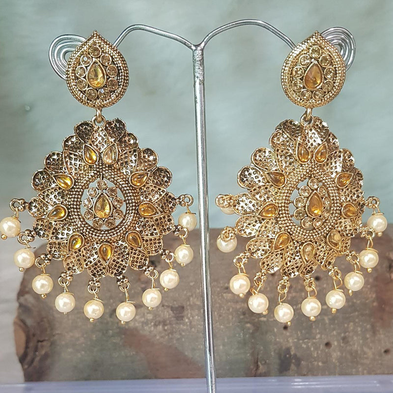 Shreeji Gold Plated Dangler Earrings Earrings