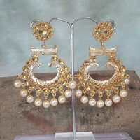 Shreeji Gold Plated Dangler Earrings Earrings