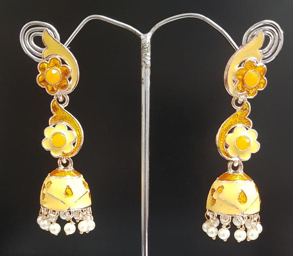 Shreeji Gold Plated Meenakari Earrings