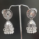 Shreeji Oxidised Plated Jhumki Earrings