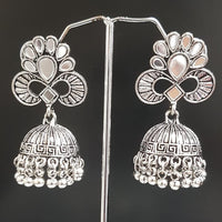 Shreeji Oxidised Plated Jhumki Earrings