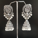 Shreeji Oxidised Plated Jhumki Earrings