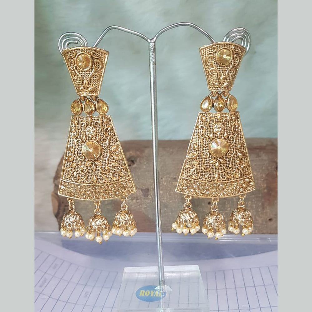 Shreeji Gold Plated Dangler Earrings Earrings