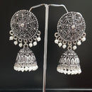 Shreeji Oxidised Plated Jhumki Earrings