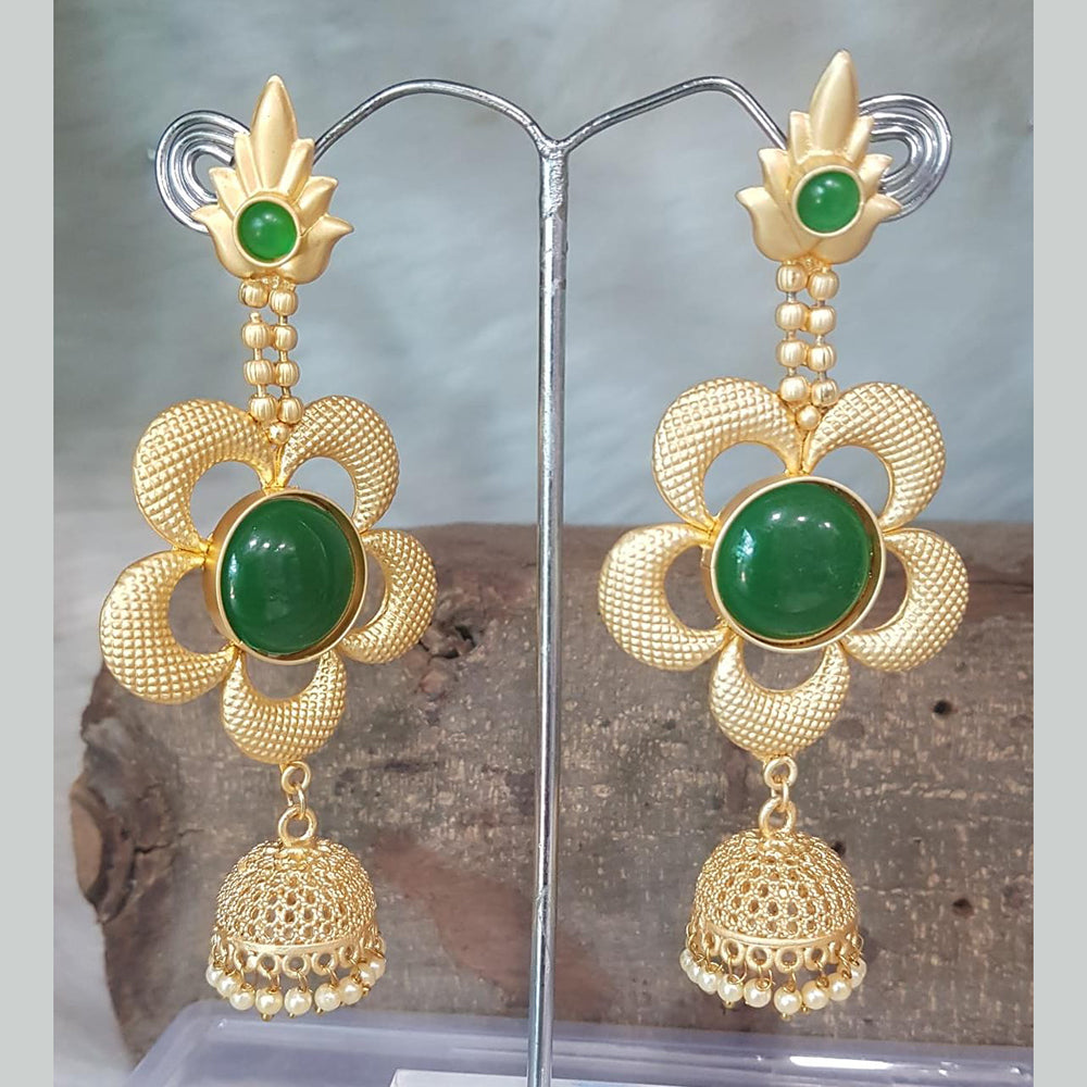 Shreeji Gold Plated Jhumki Earrings