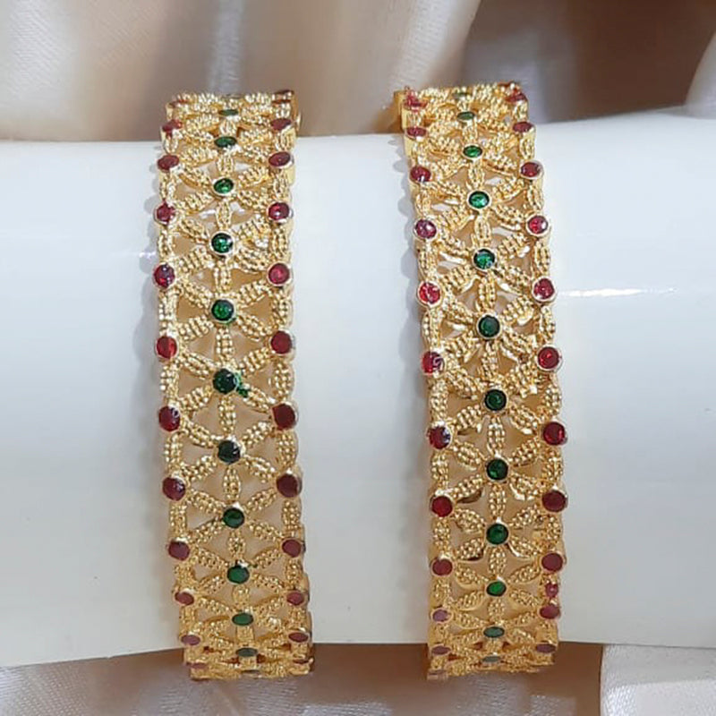 Martina Jewels Pack Of 6 Traditional Gold Plated Bangles Set