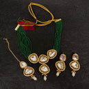 Bhavi Jewels Gold Plated Crystal Stone Choker Necklace Set