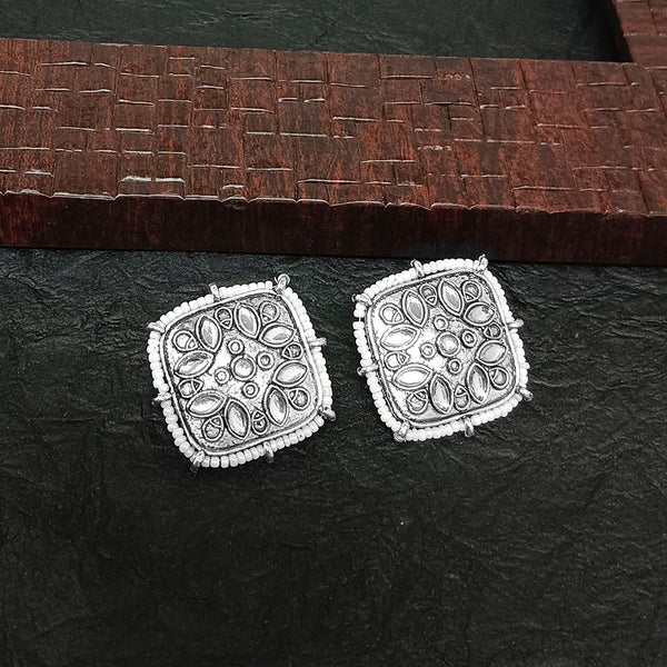 Bhavi Jewels Oxidised Plated Stud Earrings