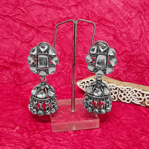 Buy Azai by Nykaa Fashion Ethnic Oxidised Silver Layered Earrings Online