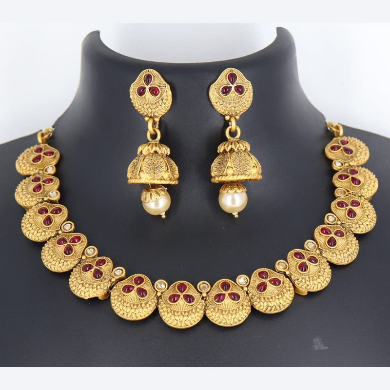 Corbeda Fashion Gold Plated Pota Necklace Set