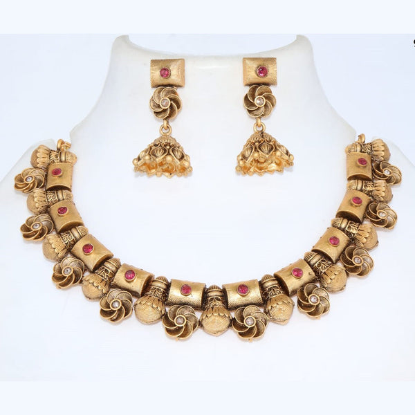 Corbeda Fashion Gold Plated Pota Necklace Set