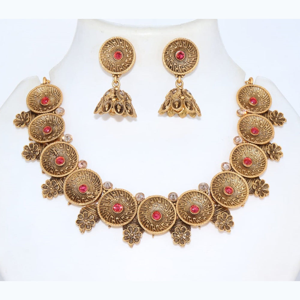 Corbeda Fashion Gold Plated Pota Necklace Set