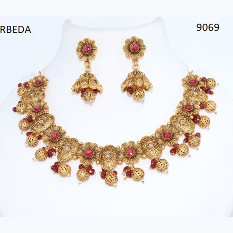 Corbeda Fashion Gold Plated Pota Necklace Set