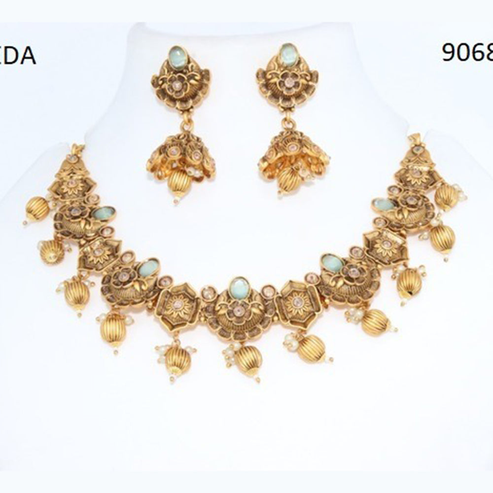 Corbeda Fashion Gold Plated Pota Necklace Set