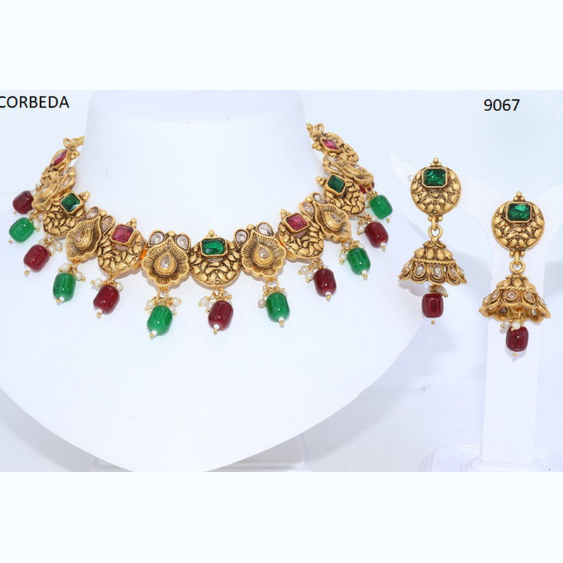 Corbeda Fashion Gold Plated Pota Necklace Set