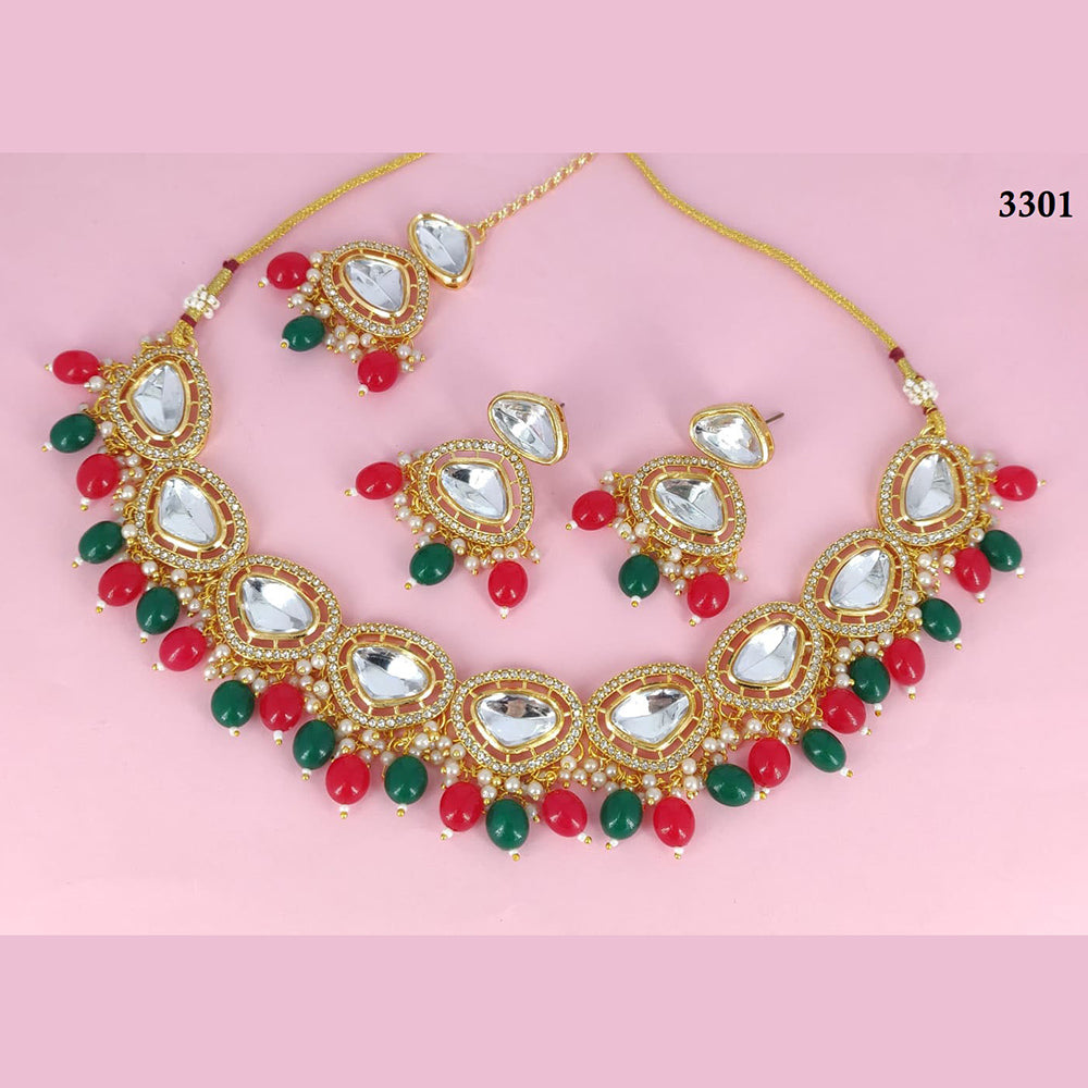 Corbeda Fashion Gold Plated Crystal Necklace Set