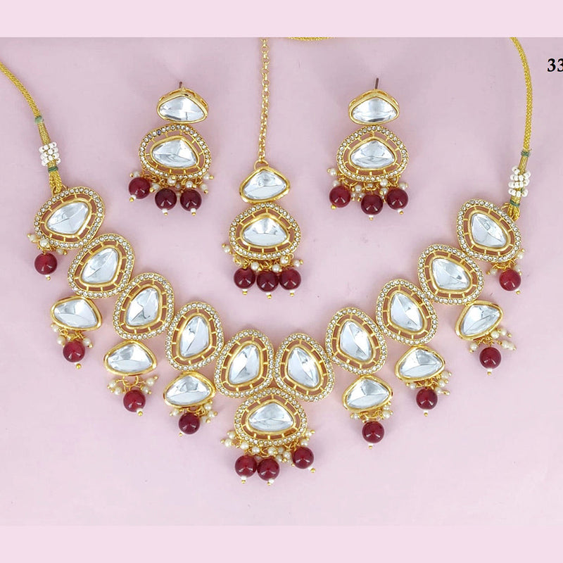 Corbeda Fashion Gold Plated Crystal Necklace Set