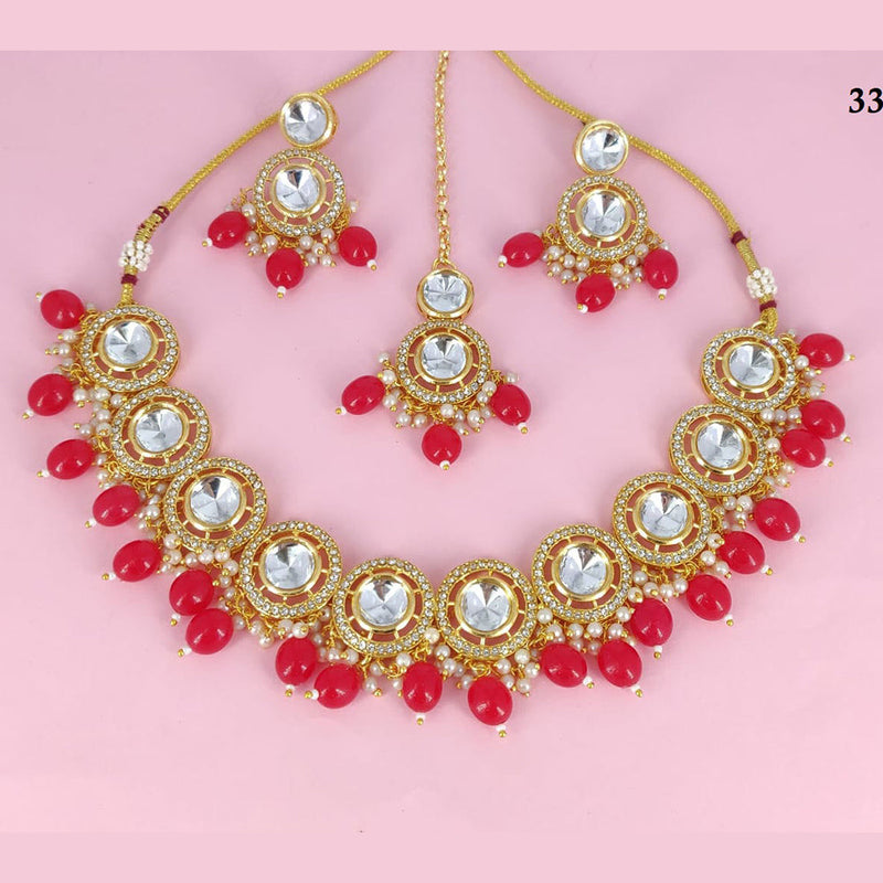 Corbeda Fashion Gold Plated Crystal Necklace Set