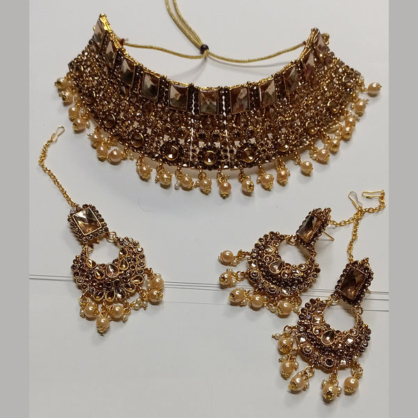 Buy Gold Choker, Indian Jewelry, Pakistani Jewelry, Bollywood Jewelry,  Victorian Necklace, Bridal Choker, Indian Wedding, Choker Necklace Online  in India - Etsy