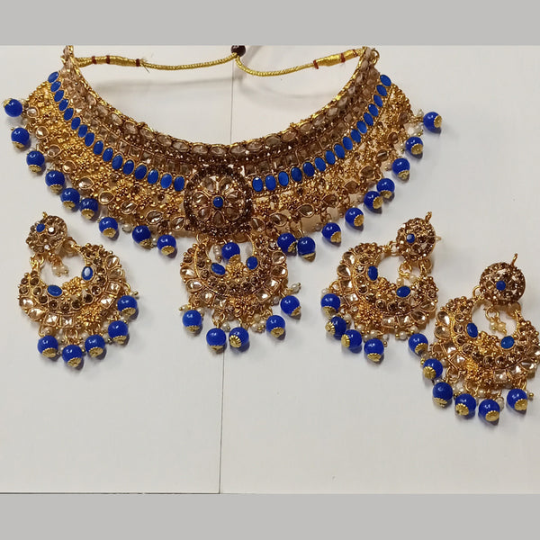 Kumavat Jewels Gold Plated Austrian Stone Necklace Set
