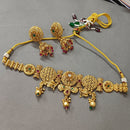 Matchit Pota Stone Gold Plated Necklace Set - JW-10231040PGR