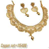 Padmawati Bangles Copper Choker Necklace Set