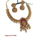 Padmawati Bangles Pota Stone Copper Choker Necklace Set