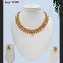 Padmawati Bangles Pota Stone Gold Plated Choker Necklace Set